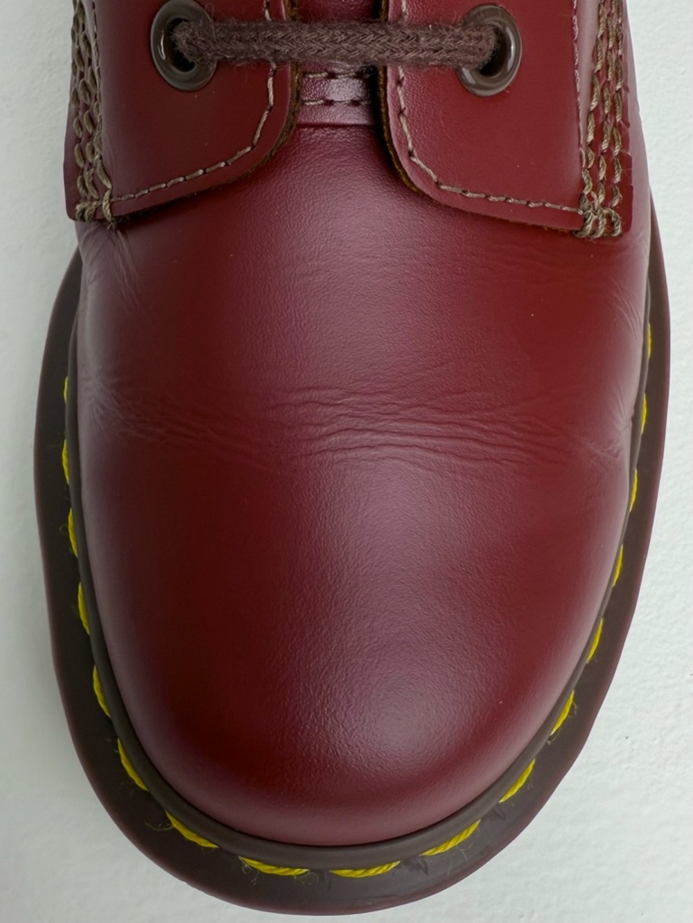 Dr. Martens 1460 Made in England Oxblood Red Quilon Leather Lace Up Boots UK 5 - Picture 11 of 17